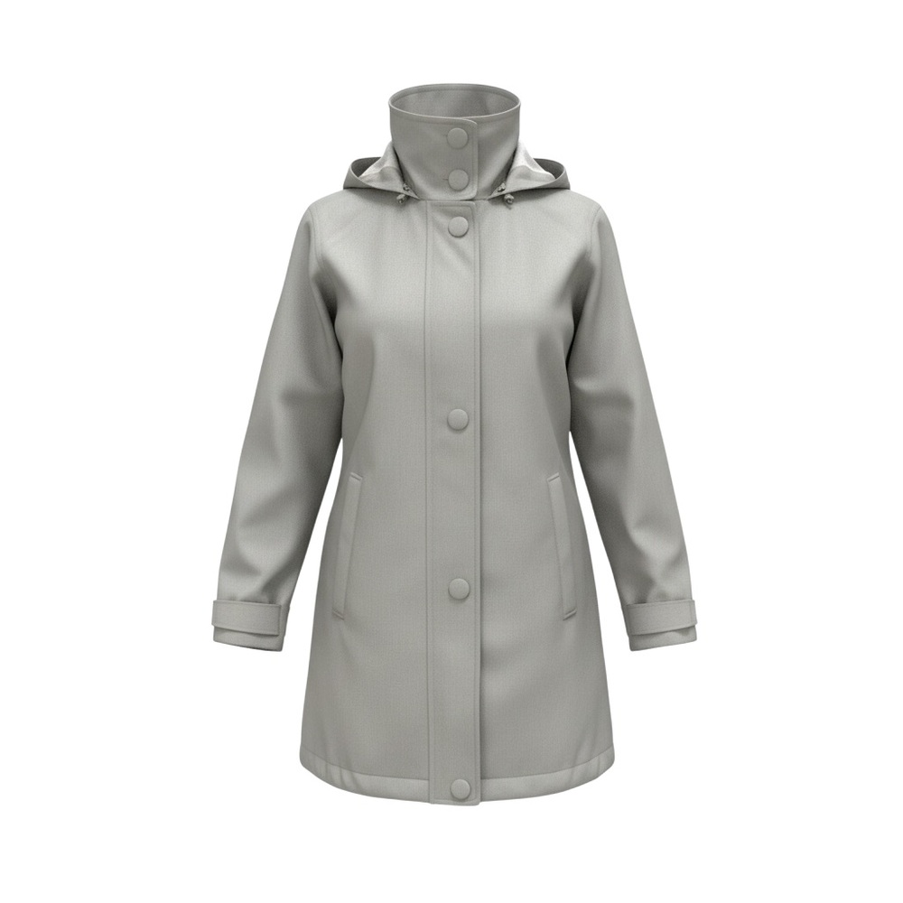 Mondetta Women's Gray Trench Coat